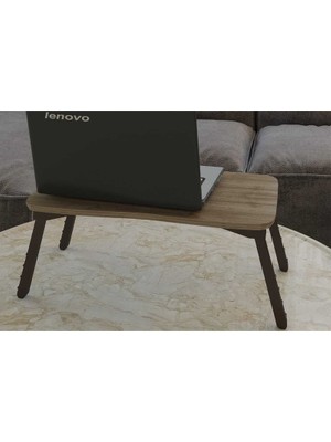 İşsevenler Laptop Sehpa Çalışma Kahvaltı Masası Ceviz