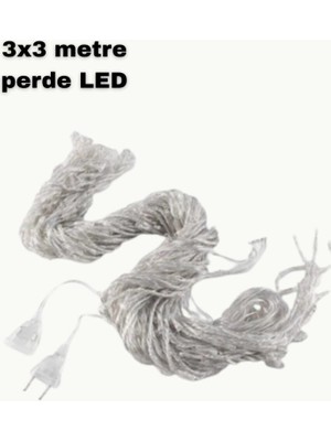 Epilons 3x3 Led Işık Perdesi Şelale Model İç Dış Mekân Dekorasyonu