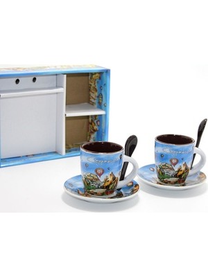 Evaglow Yöresel Ikili Fincan Seti