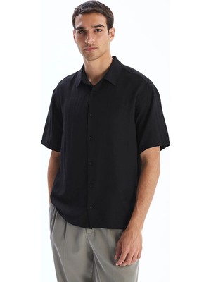 Lc Waikiki Yeni Sezon Regular Fit Kısa Kollu Armürlü Erkek Gömlek