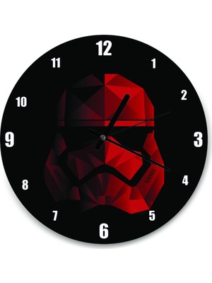 Kare Çap 30X30 cm Uzay Temalı Çocuk Odası Duvar Saati