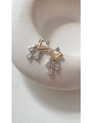 PremiumPort Şık Çift Renk Sallantılı Tasarım Küpe, Moda ve Tarzınıza Zarif Dokunuş