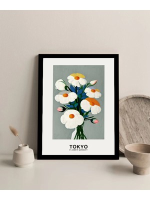 Harikabirev Çerçevesiz Çerçeve Görünümlü Mdf Tablo (Tokyo Flower) |çtkmdf