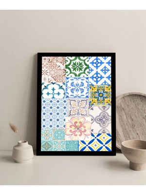 Harikabirev Çerçevesiz Çerçeve Görünümlü Mdf Tablo (Iznik Seramik) |çtkmdf