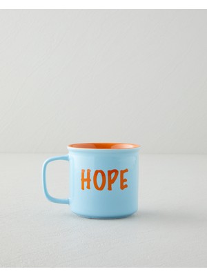 English Home Cheer and Hope Seramik Kupa 315 Ml Mavi