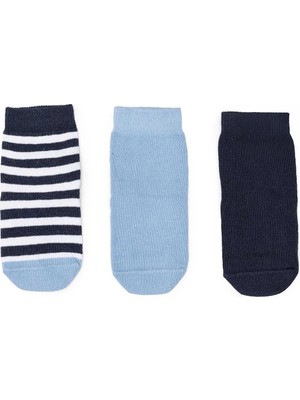 Hellobaby Erkek Bebek 3lü Kaydırmaz Çorap Hayvan Baskılı