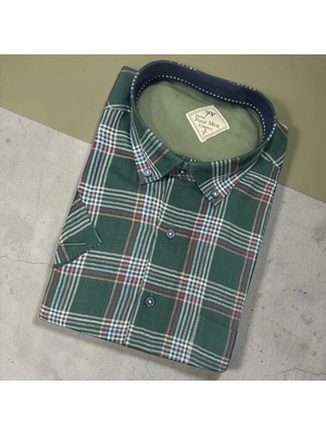 Eren Style Linen Keten Klasik %100 Cotton Kısa Kollu Terletmeyen Gömlek