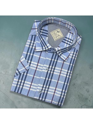 Eren Style Linen Keten Klasik %100 Cotton Kısa Kollu Terletmeyen Gömlek