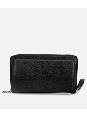 Hotiç 04CAH311290A100 ERKEK Deri Siyah El Çantası