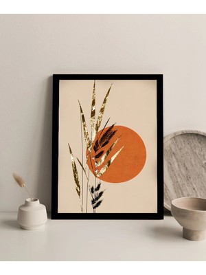 Harikabirev Çerçevesiz Çerçeve Görünümlü Mdf Tablo (Gold Bohem)1 |çtkmdf