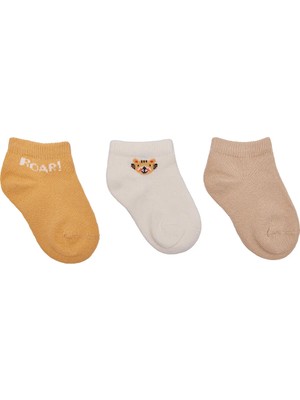 Hellobaby Erkek Bebek 3lü Bilek Çorap Hayvan Baskılı