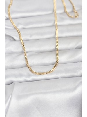 Skygo cm 14K Gold Renk 60 cm Zincir Kadın Kolye - TJ-BKO10971