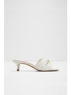 Aldo Annamassi Sandalet Topuklu Terlik - Beyaz