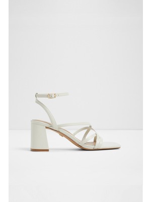 Aldo Esther Sandalet Orta Boy Topuklu Sandalet - Beyaz