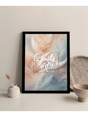 Harikabirev Çerçevesiz Çerçeve Görünümlü Mdf Tablo (Smıle2) Soft Renkler |çtkmdf