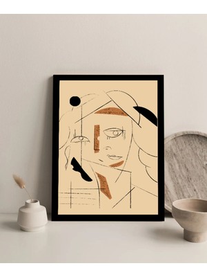 Harikabirev Çerçevesiz Çerçeve Görünümlü Mdf Tablo (Line Abstract) 3 |çtkmdf