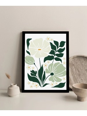 Harikabirev Çerçevesiz Çerçeve Görünümlü Mdf Tablo (Flower Abstract) 1 |çtkmdf