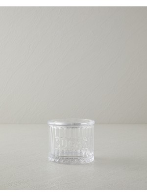 English Home Serene Calm Cam Şekerlik 9x9,5x7,5 cm Şeffaf