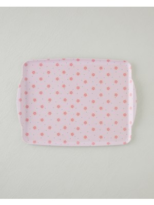 English Home Bright Harmony Melamin Kaydırmaz Tepsi 42X31 cm Pembe