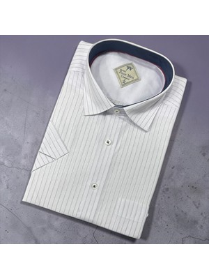 Eren Style Linen Keten Klasik %100 Cotton Kısa Kollu Terletmeyen Gömlek
