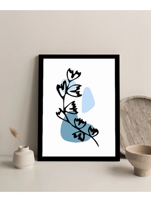 Harikabirev Çerçevesiz Çerçeve Görünümlü Mdf Tablo (Fidan) Mavi 1 |çtkmdf