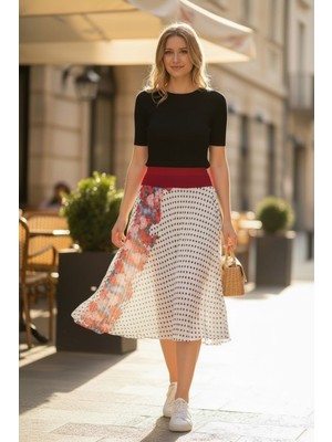 Eren Style Düz Altı Kısa Etek(95 Cm)-(38-52)