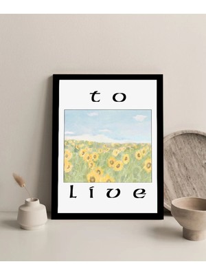 Harikabirev Çerçevesiz Çerçeve Görünümlü Mdf Tablo (To Live) 1 |çtkmdf