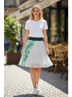 Eren Style Düz Altı Kısa Etek(95 Cm)-(38-52)