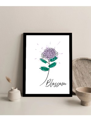 Harikabirev Çerçevesiz Çerçeve Görünümlü Mdf Tablo (Ortanca ) Lila|çtkmdf