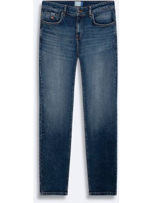 LTB Joshua Düşük Bel Dar Paça Mid Indigo Jean Pantolon