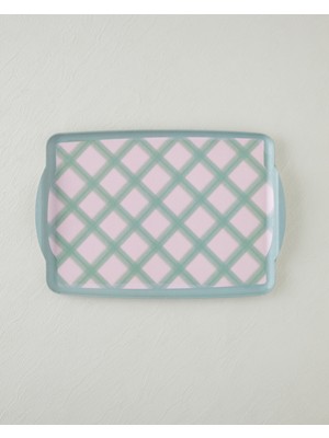 English Home Bright Charm Melamin Kaydırmaz Tepsi 25X38 cm Pembe