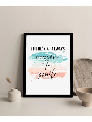 Harikabirev Çerçevesiz Çerçeve Görünümlü Mdf Tablo (Smıle ) Pastel Renk |çtkmdf