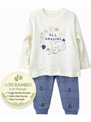 Motherlove % 70BAMBU % 30 Organik Pamuklu Pijamatakımı