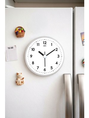 Manyetik Buzdolabı Saati 10 Cm, Pratik ve Şık Tasarım