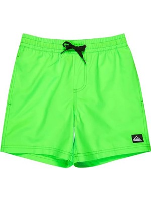 Quiksilver Yeşil Erkek Çocuk Şort Mayo EQBJV03543-EVD Solıd