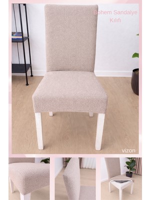 UY STYLE Bohem Lastikli  Sandalye Kılıf 1 Adet