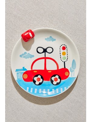 PremiumPort Şık ve Dayanıklı Seramik Pasta Tabağı, Modern Evler Için Ideal Seçim