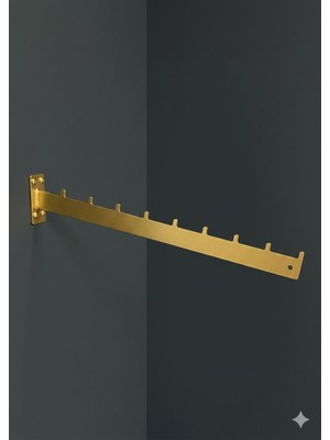 Modern Raf Duvara Monte Lzk Eğri Gold Baston