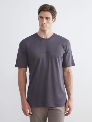 Lc Waikiki Yeni Sezon Bisiklet Yaka Baskılı Penye Erkek Pijama Üst