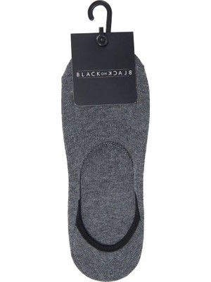 Black On Black Antrasit Melanj Erkek Babet Çorabı YMR002