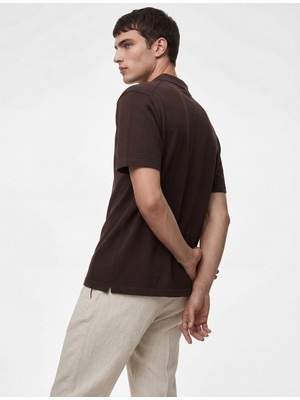 Koton Regular Fit Pamuklu Pike Kumaş Kısa Kollu Polo Yaka Tişört