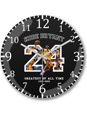 Kobe Bryant Büyük Oyuncu Duvar Saati, Şık ve Modern Tasarım