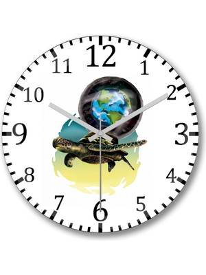 Modern Büyük Tartaruga Duvar Saati, Şık ve Şeffaf Tasarım