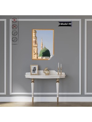 Akıllı Kağıt Mescidi Nebevi Tablo  - Poster Dini (Model- 99)