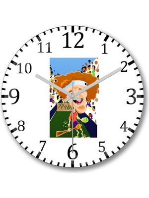 Büyük Boylü Tenis Duvar Saati, Şık ve Modern Tasarım