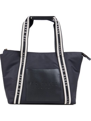 Ted Baker %80 Polyester, %20 Poliüretan Siyah Kadın Tote Çanta TBSS26FBAG018