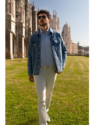 Kiğılı Slim Fit Dar Kesim Likralı Denim Pantolon
