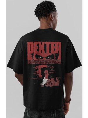 Sevbano Dexter Dizi Sırt Baskılı Unisex Oversize Tişört