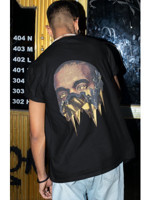 Sevbano Drake Rapper Şarkıcı Sırt Baskılı Unisex Oversize Tişört