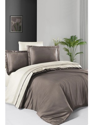 First Choice Serenity %100 Pamuk 200 Tc (80 Tel) Deluxe Saten Çift Kişilik Nevresim Takımı
